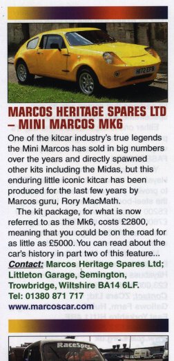 Marcos Heritage Spares